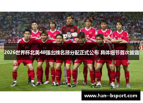 2026世界杯北美48强出线名额分配正式公布 具体细节首次披露